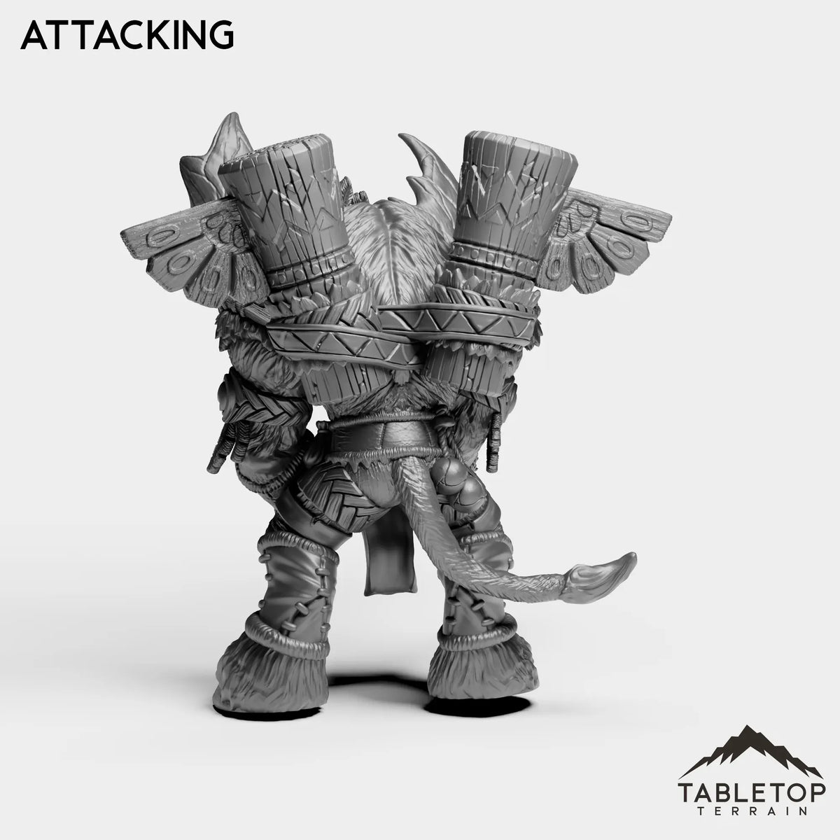 Tabletop Terrain Miniature Mountain Minotaur Warrior