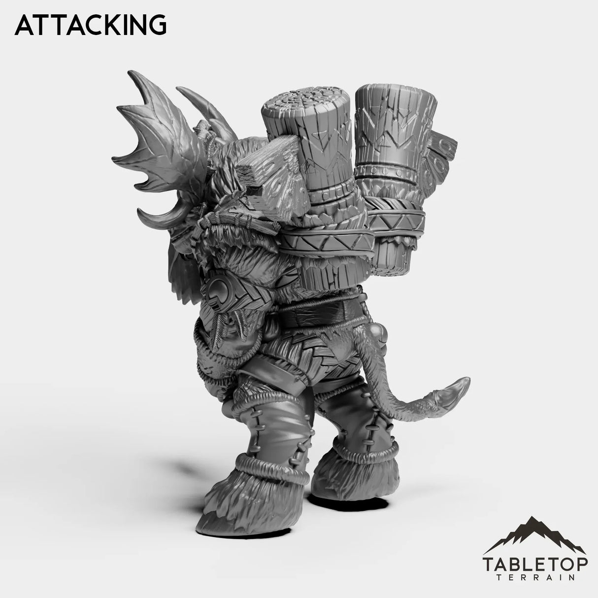 Tabletop Terrain Miniature Mountain Minotaur Warrior