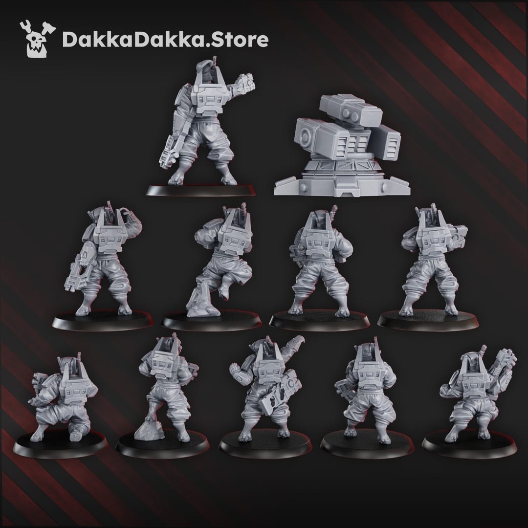 Tabletop Terrain Miniature MSC Breakout Team