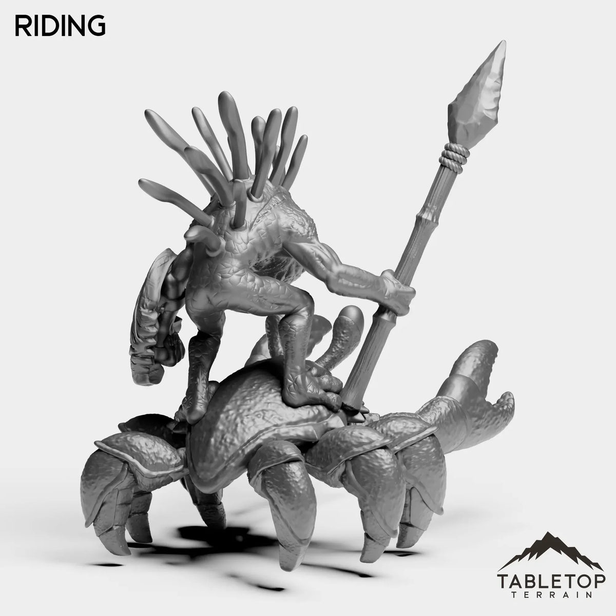 Tabletop Terrain Miniature Murloc on Crab Mount