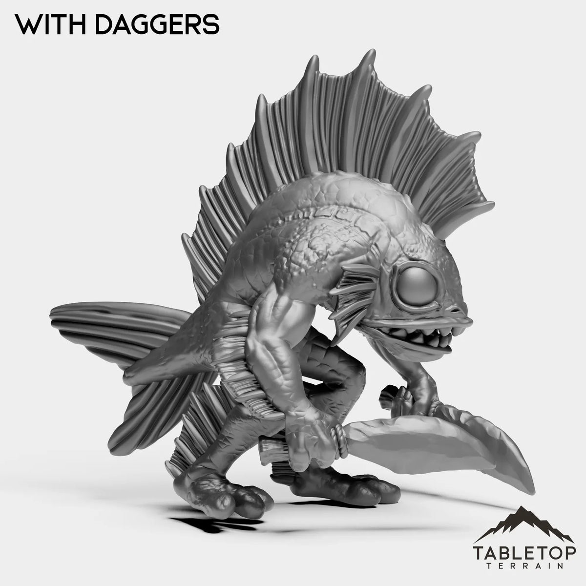 Tabletop Terrain Miniature Murlocs with Fins