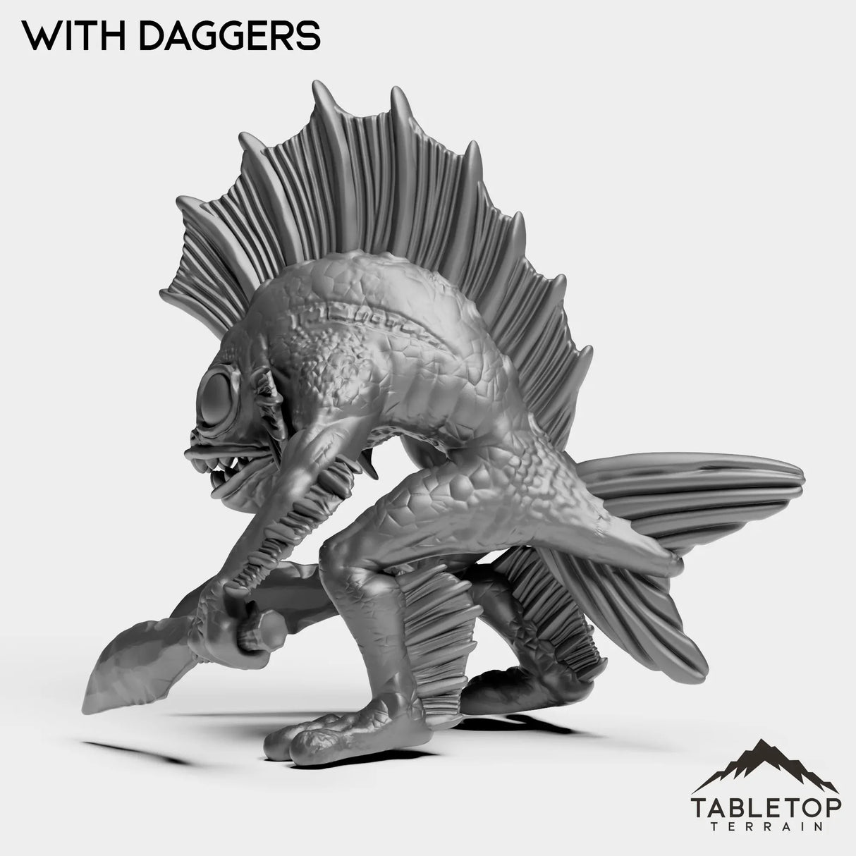 Tabletop Terrain Miniature Murlocs with Fins