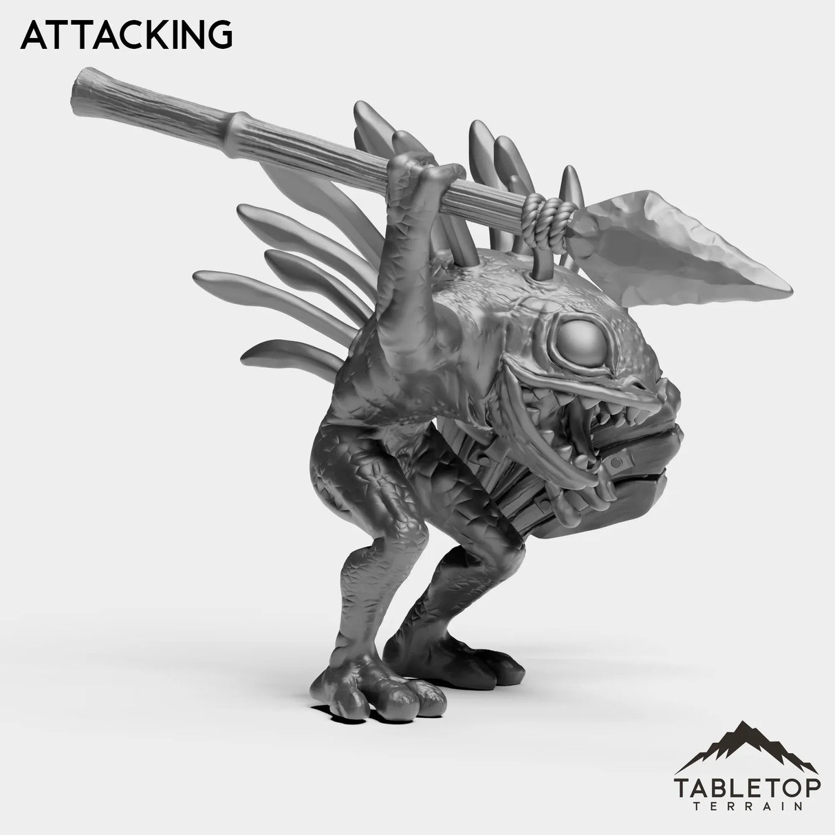 Tabletop Terrain Miniature Murlocs with Spears