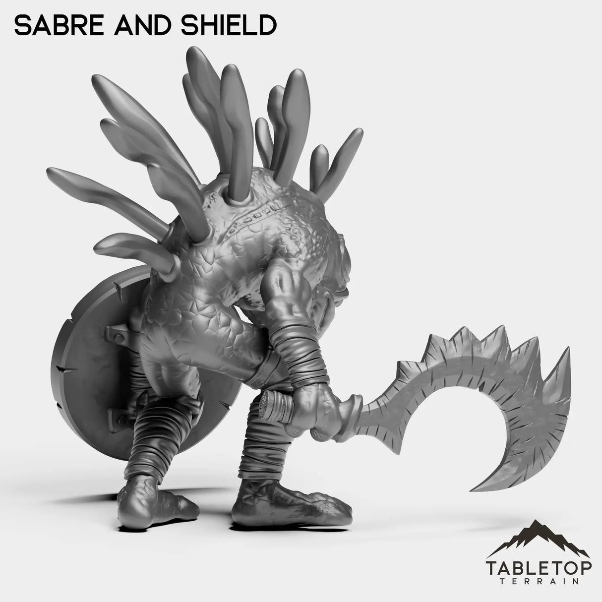 Tabletop Terrain Miniature Murlocs with Weapons