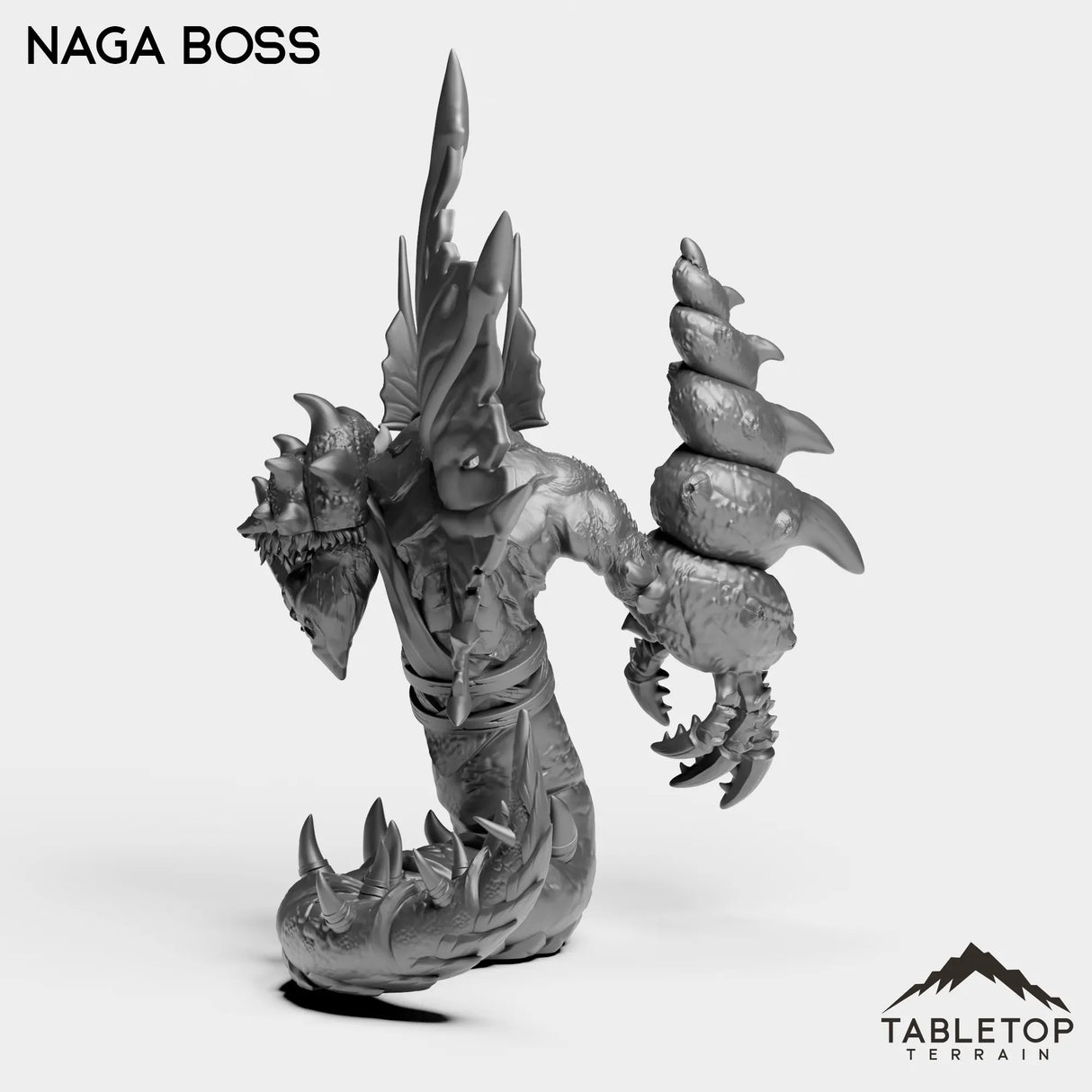 Tabletop Terrain Miniature Naga Boss