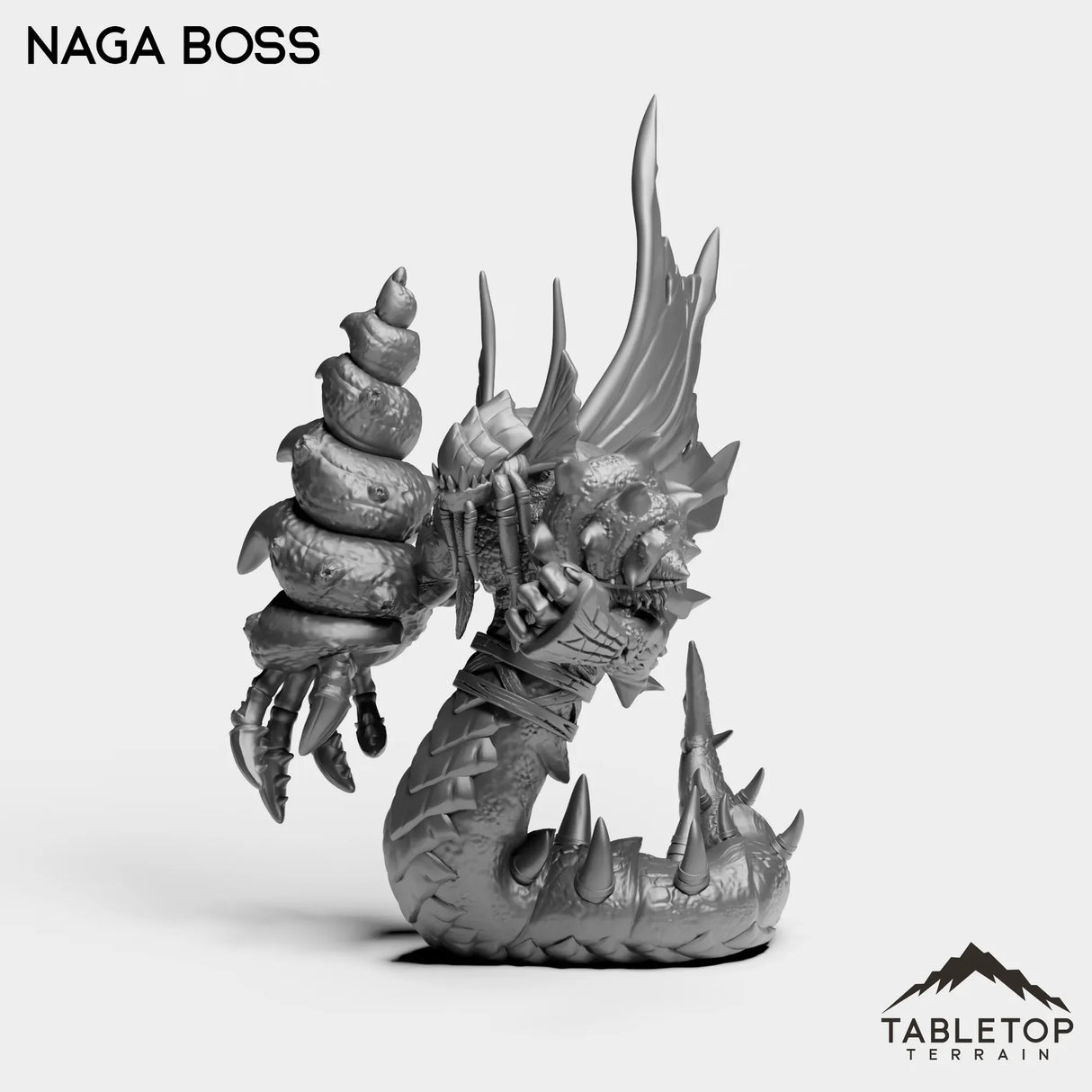 Tabletop Terrain Miniature Naga Boss