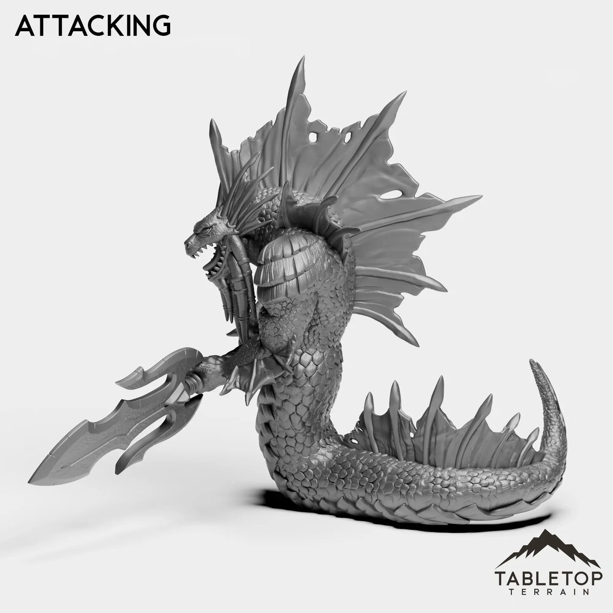 Tabletop Terrain Miniature Naga Myrmidon