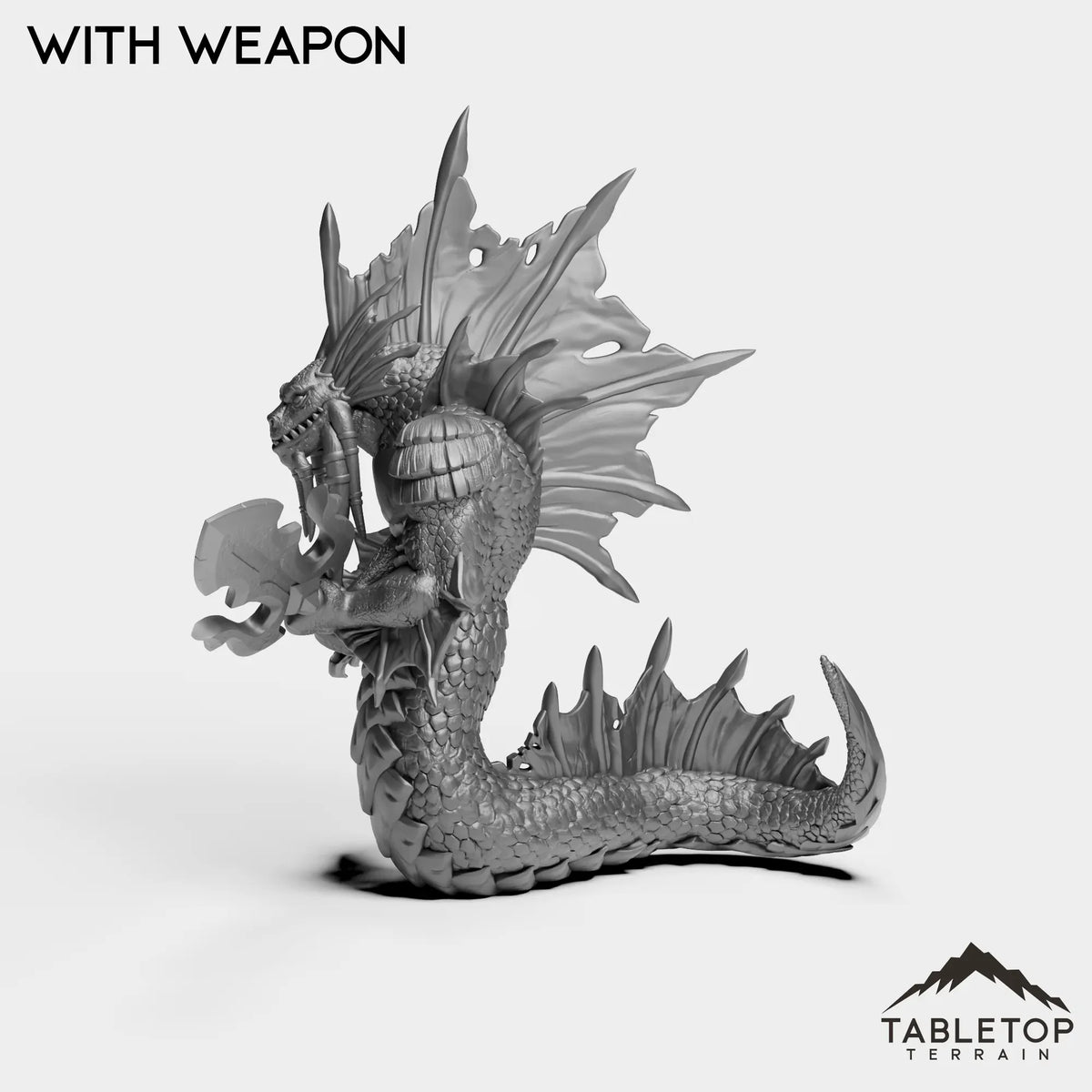 Tabletop Terrain Miniature Naga Myrmidon
