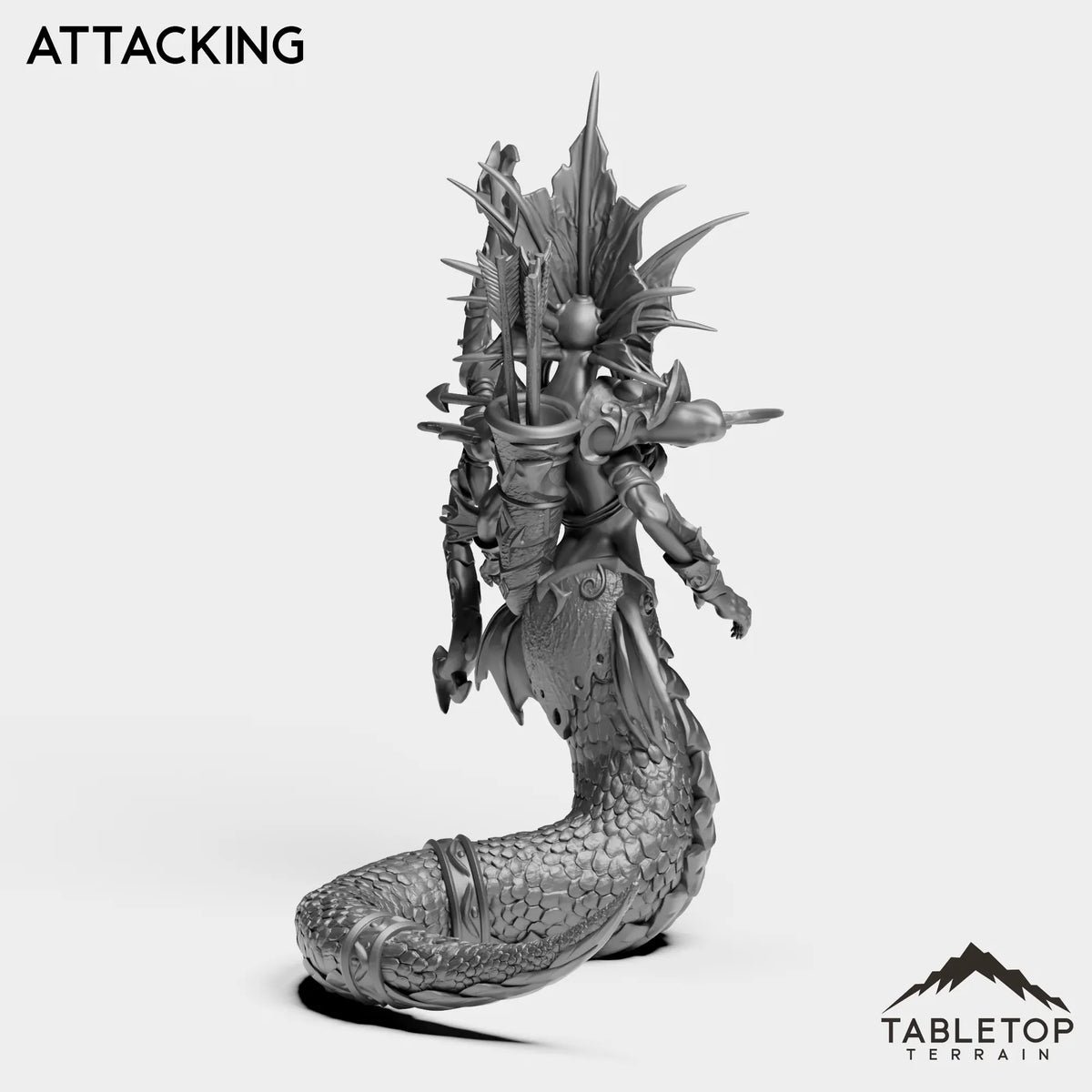 Tabletop Terrain Miniature Naga Sea Witch