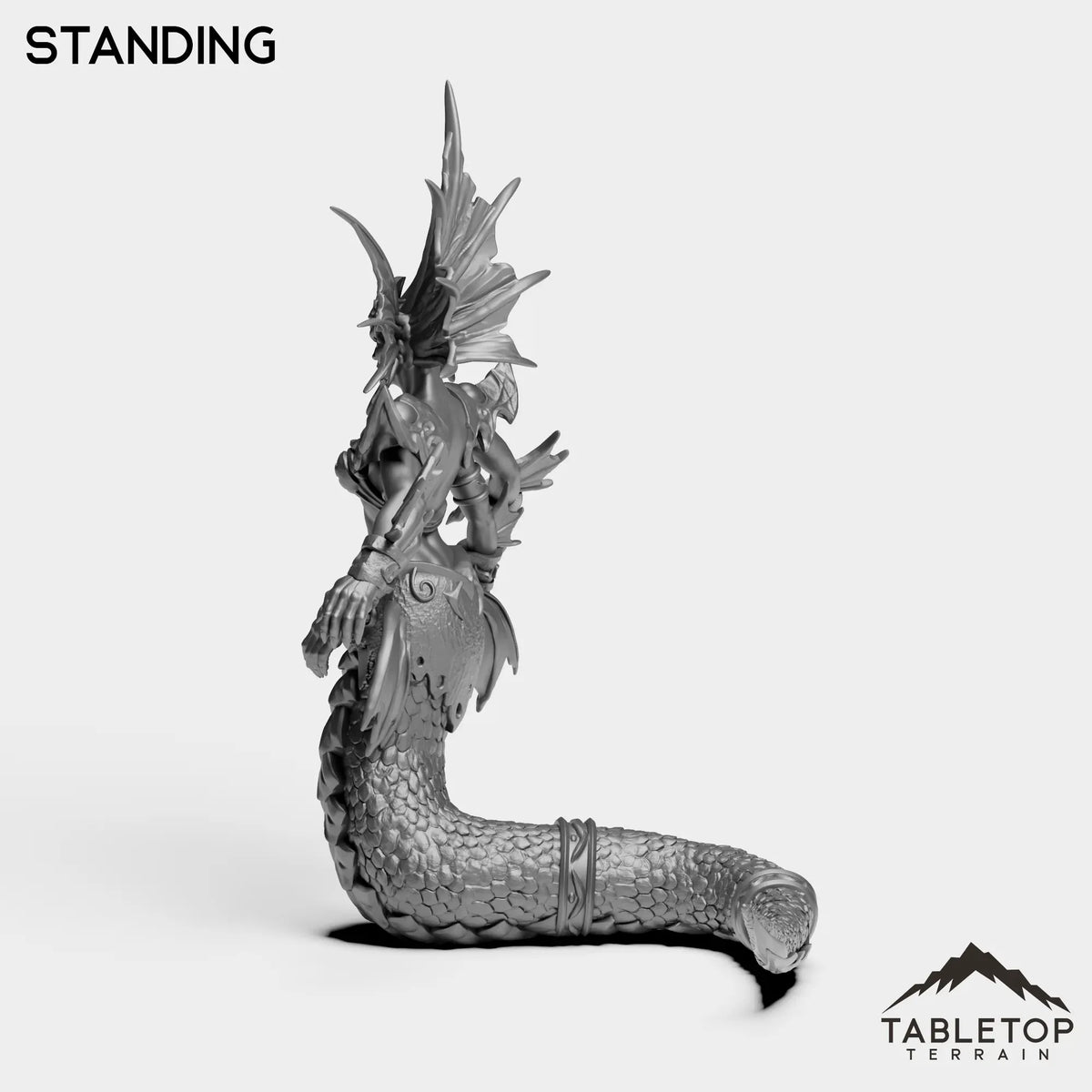 Tabletop Terrain Miniature Naga Sea Witch