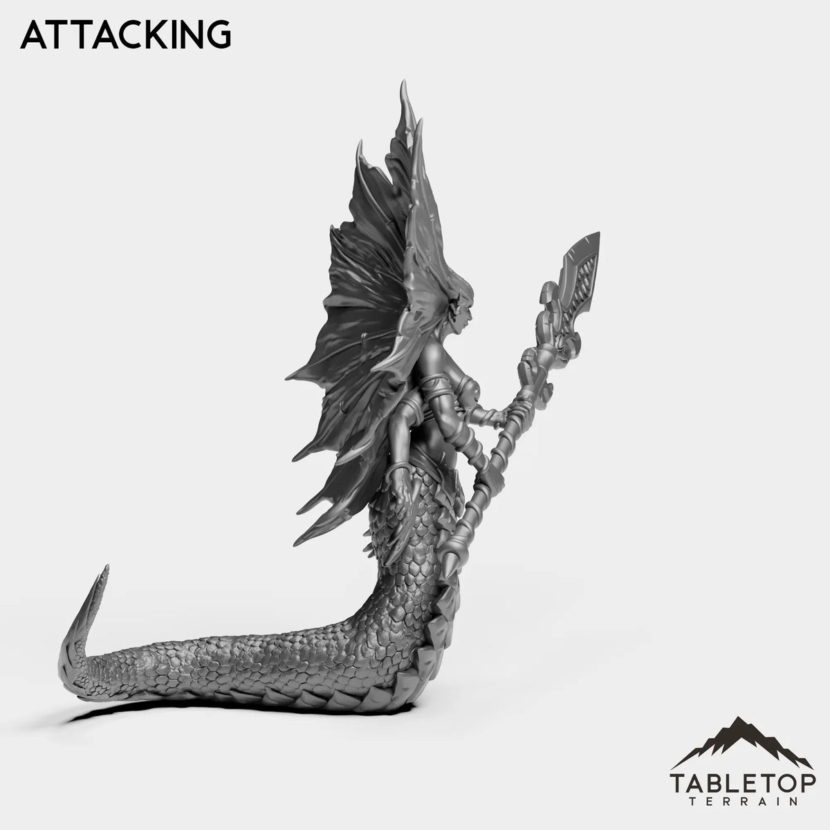 Tabletop Terrain Miniature Naga Siren