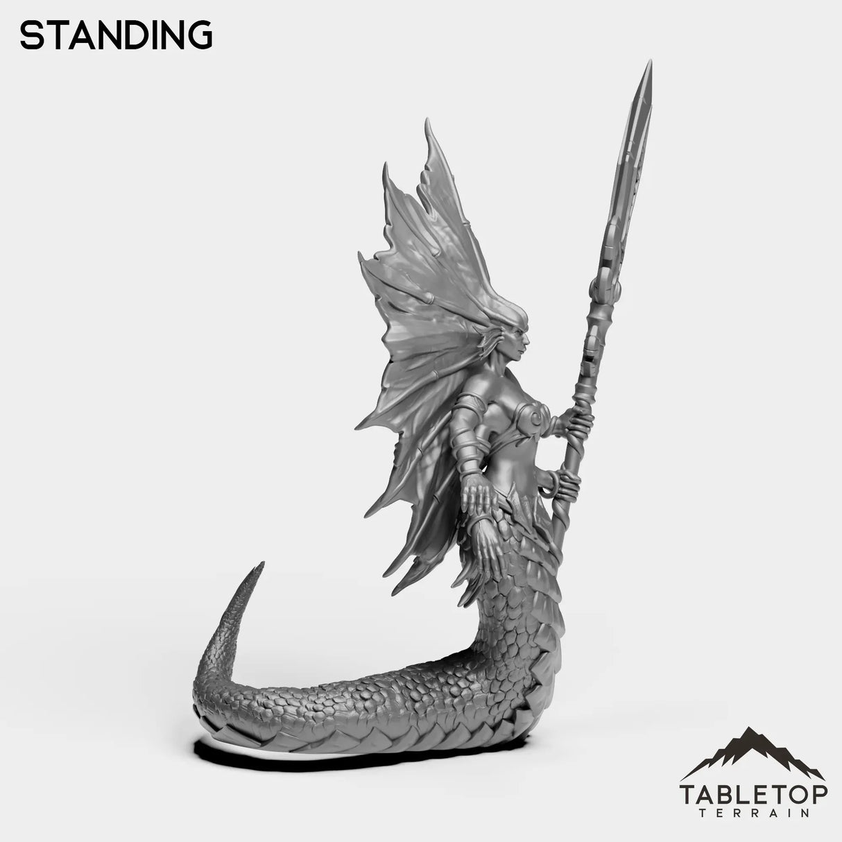 Tabletop Terrain Miniature Naga Siren