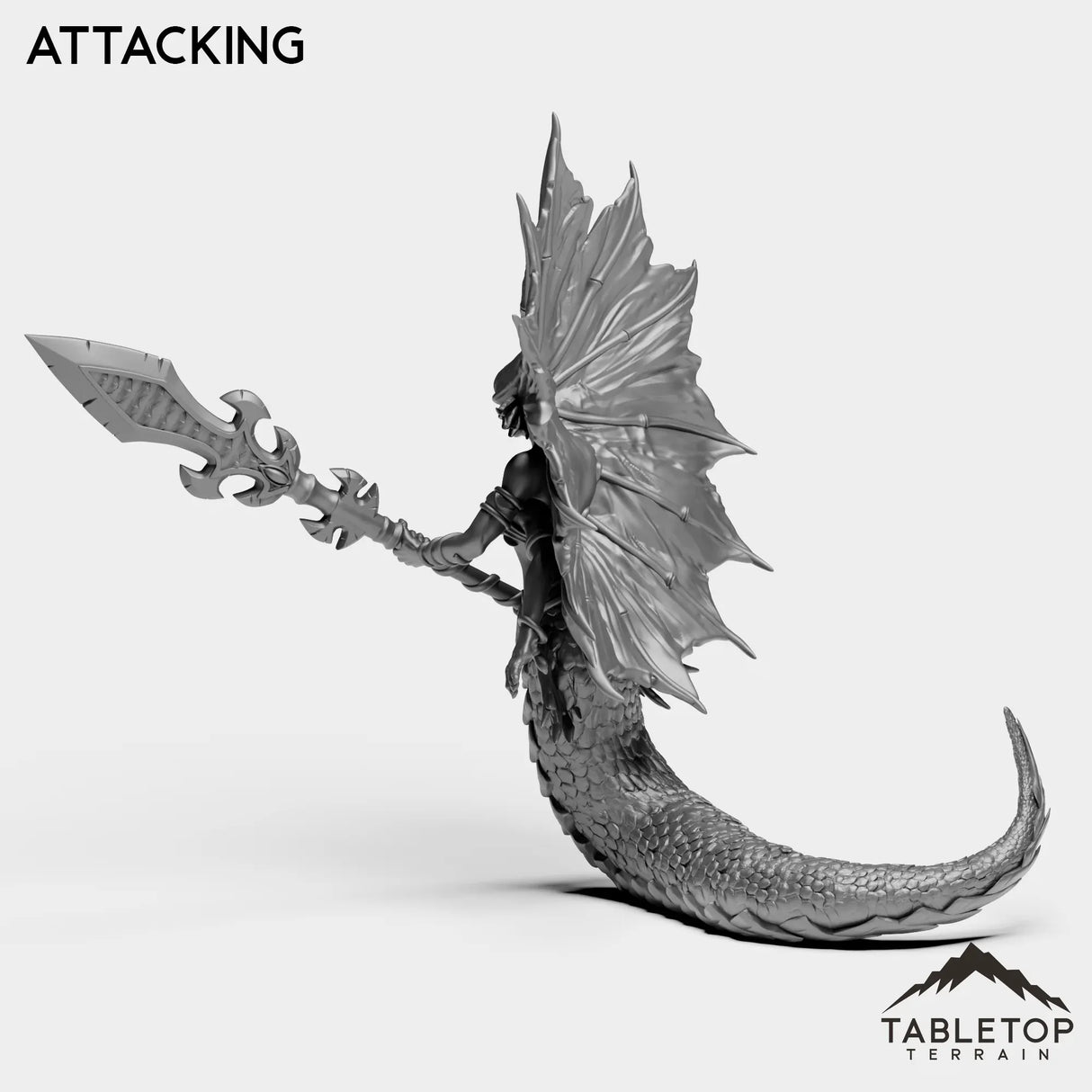 Tabletop Terrain Miniature Naga Siren
