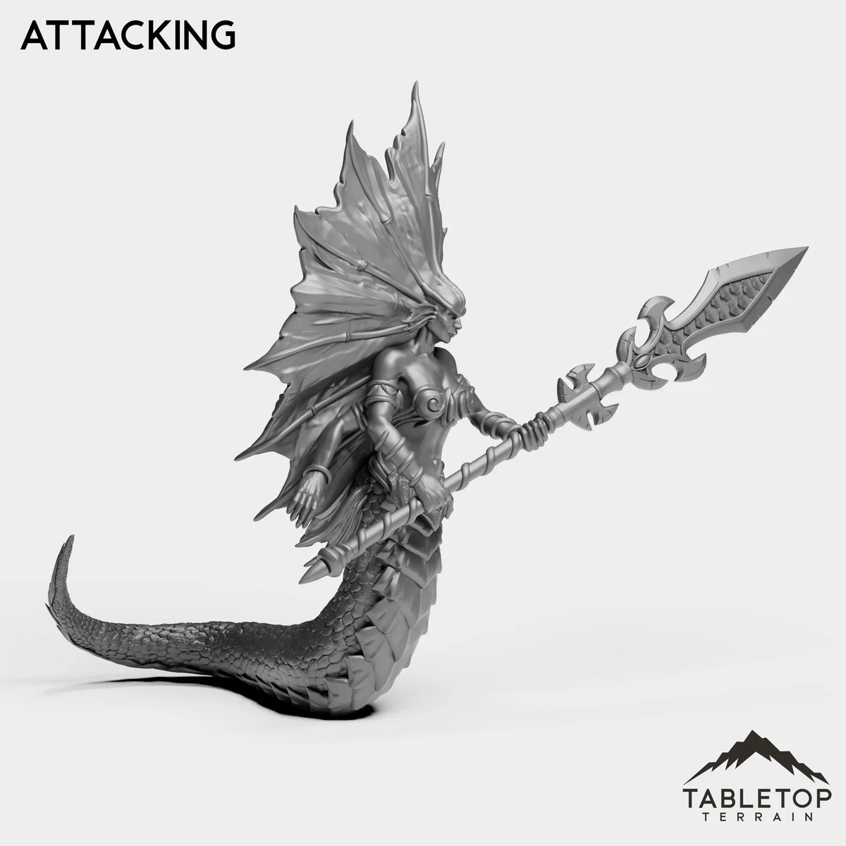 Tabletop Terrain Miniature Naga Siren