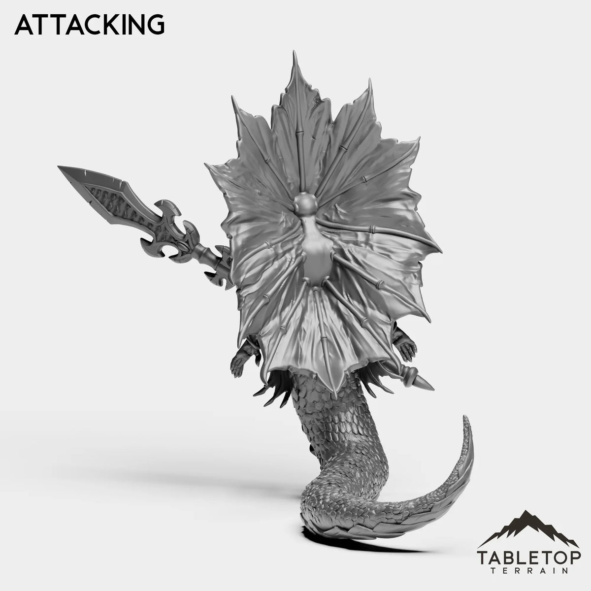 Tabletop Terrain Miniature Naga Siren