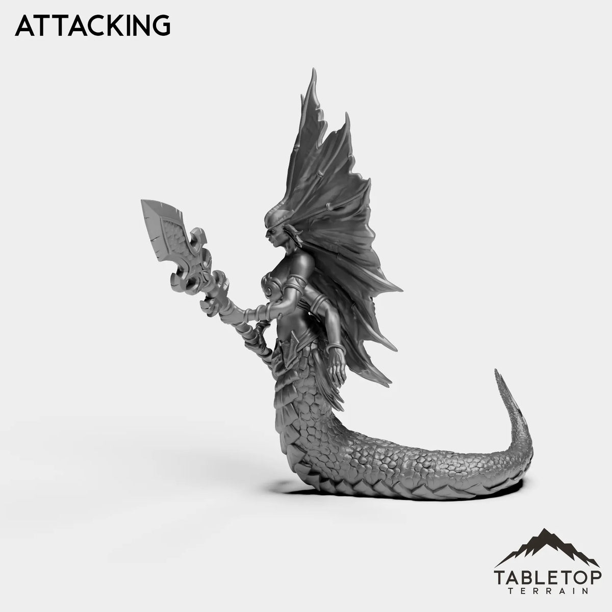 Tabletop Terrain Miniature Naga Siren