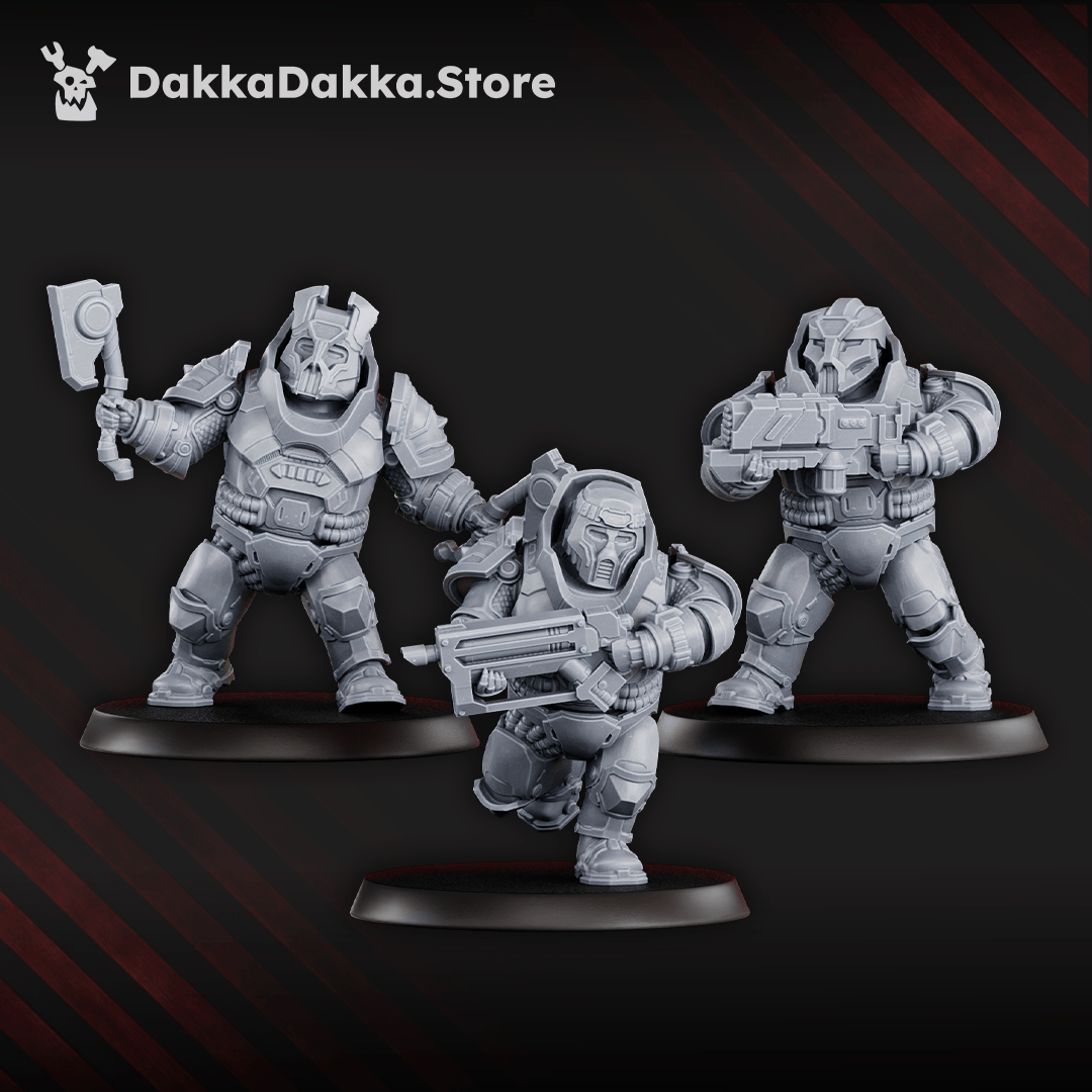 Tabletop Terrain Miniature Nibelung Warriors Squad (pre-assembled)