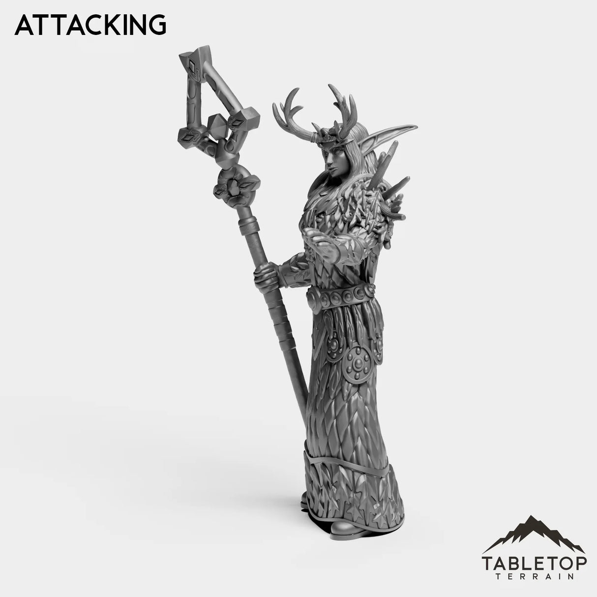 Tabletop Terrain Miniature Night Druid Female Tier 1