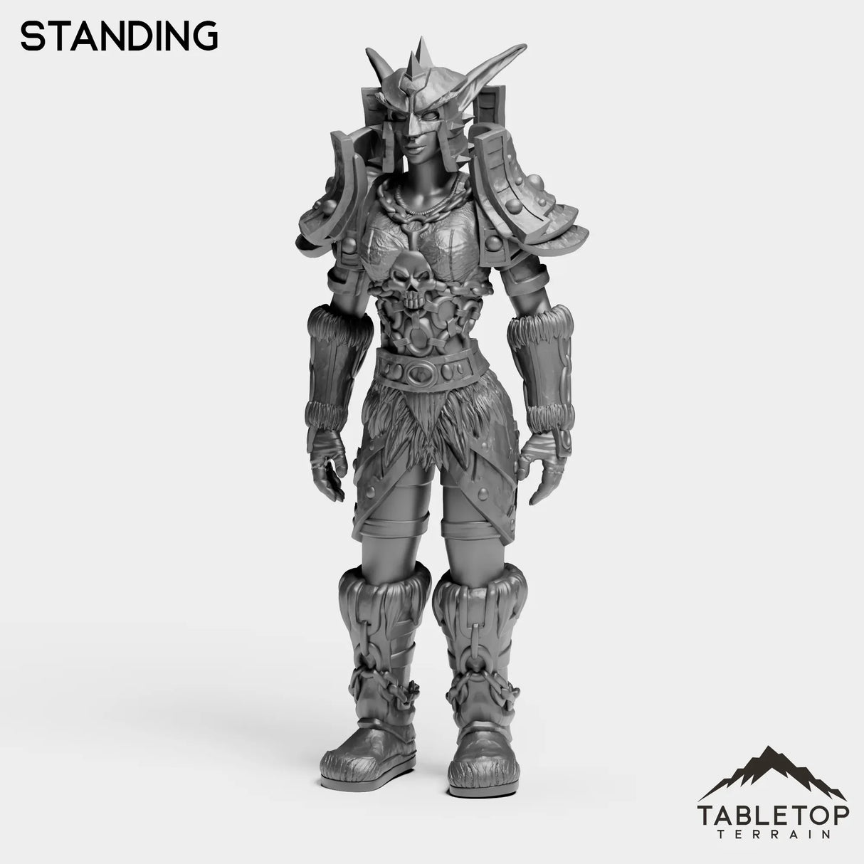 Tabletop Terrain Miniature Night Hunter Female Tier 1