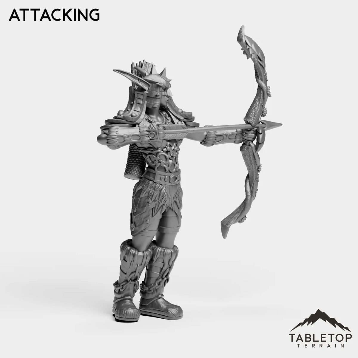 Tabletop Terrain Miniature Night Hunter Female Tier 1