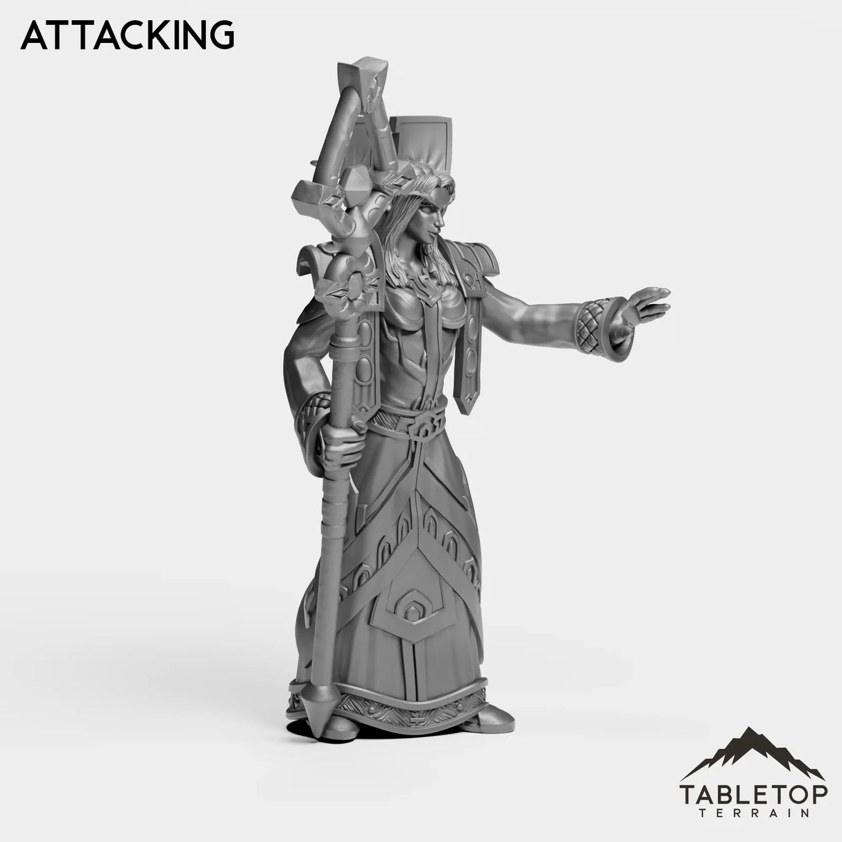 Tabletop Terrain Miniature Night Priest Female Tier 1