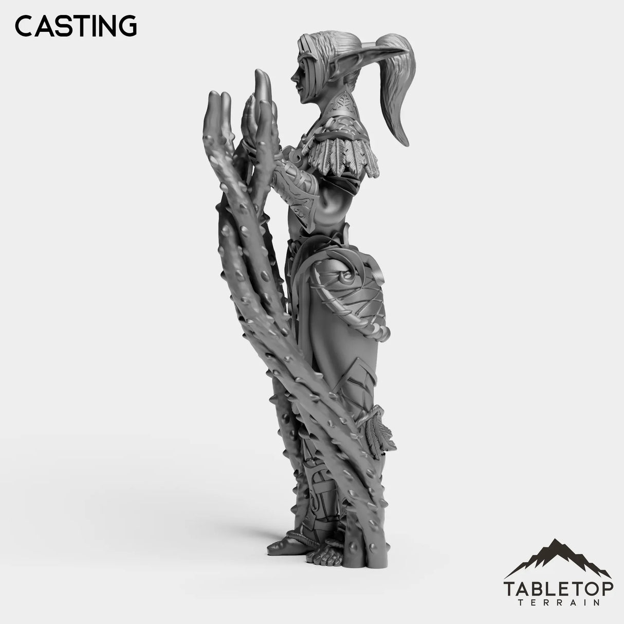 Tabletop Terrain Miniature Night Sentinel Druid Female