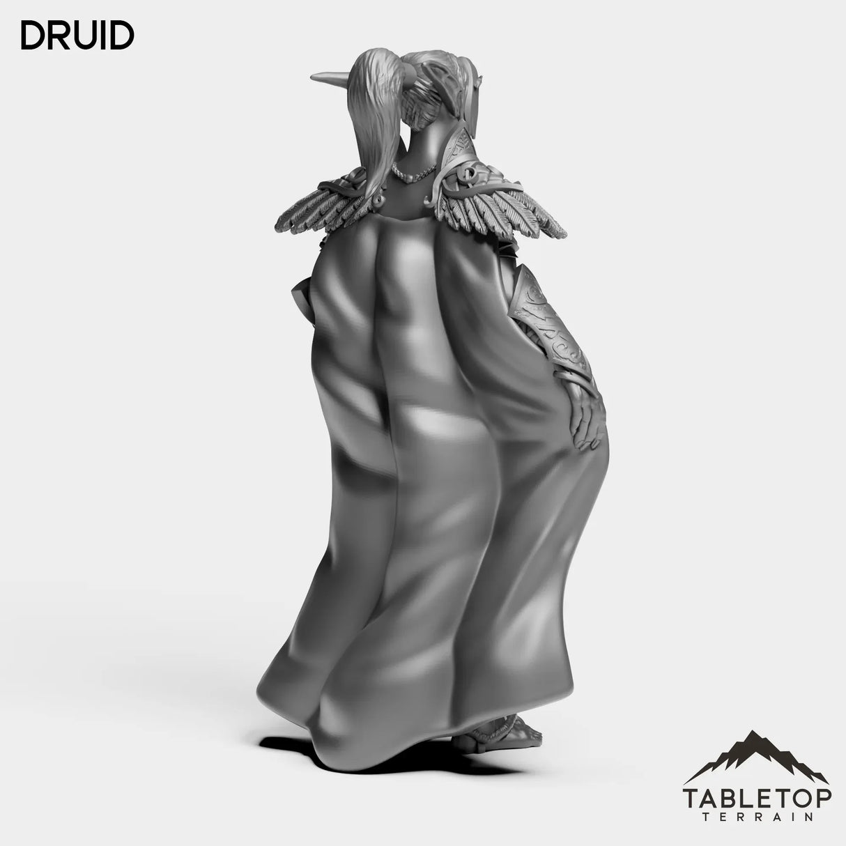 Tabletop Terrain Miniature Night Sentinel Druid Female