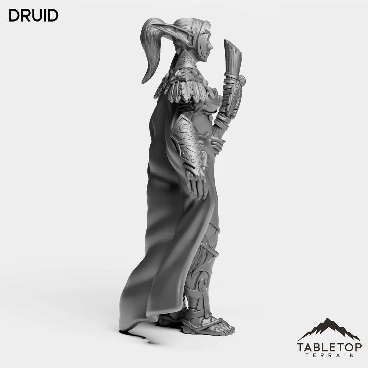 Tabletop Terrain Miniature Night Sentinel Druid Female