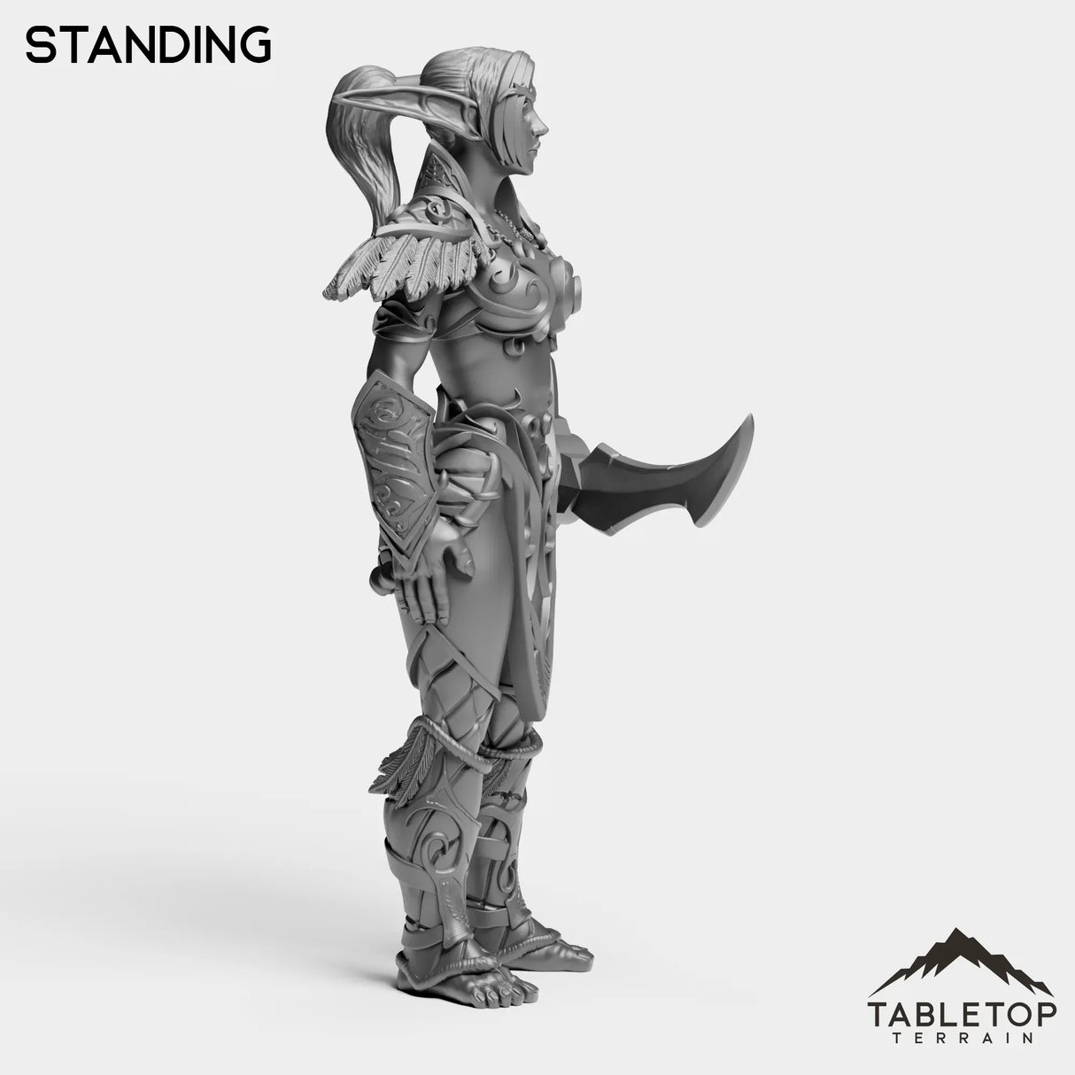 Tabletop Terrain Miniature Night Sentinel Female