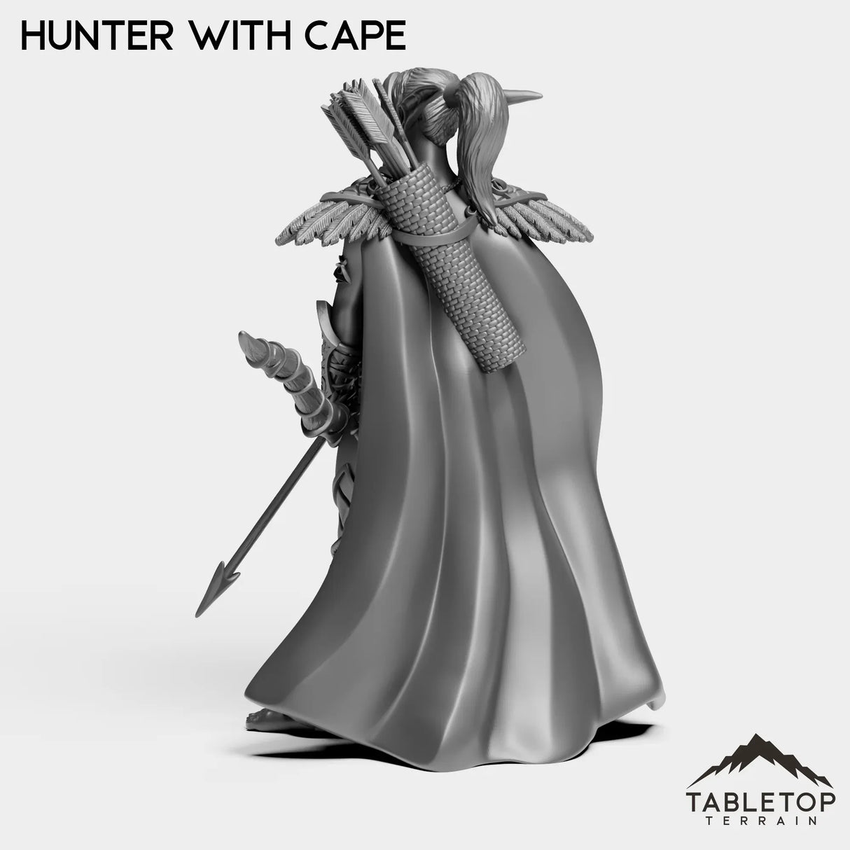 Tabletop Terrain Miniature Night Sentinel Hunter Female