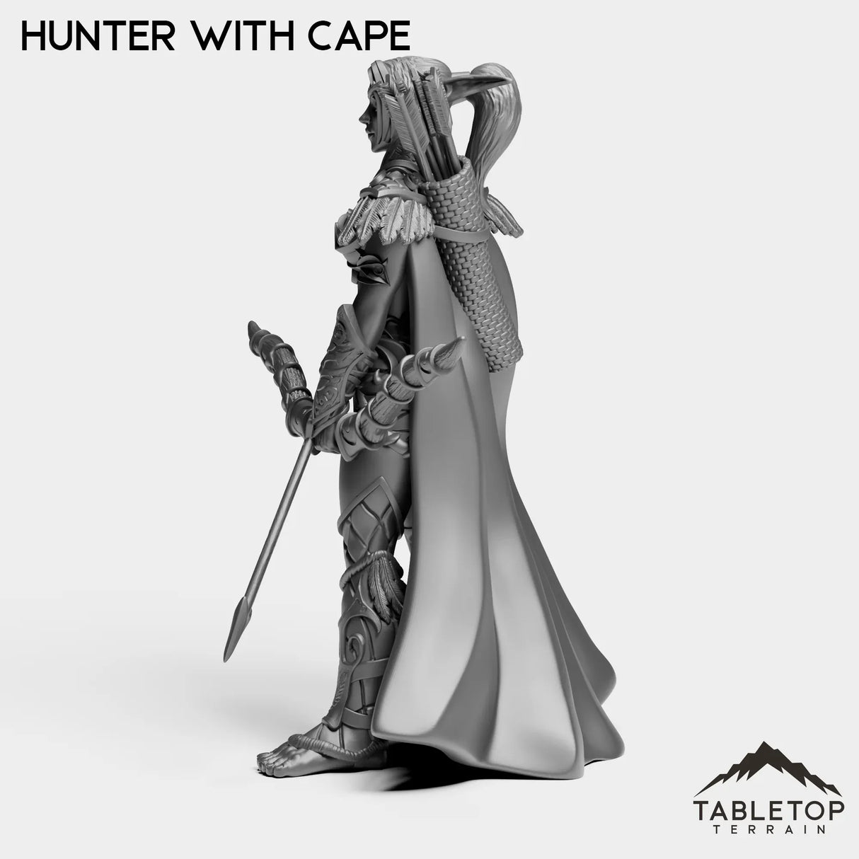 Tabletop Terrain Miniature Night Sentinel Hunter Female
