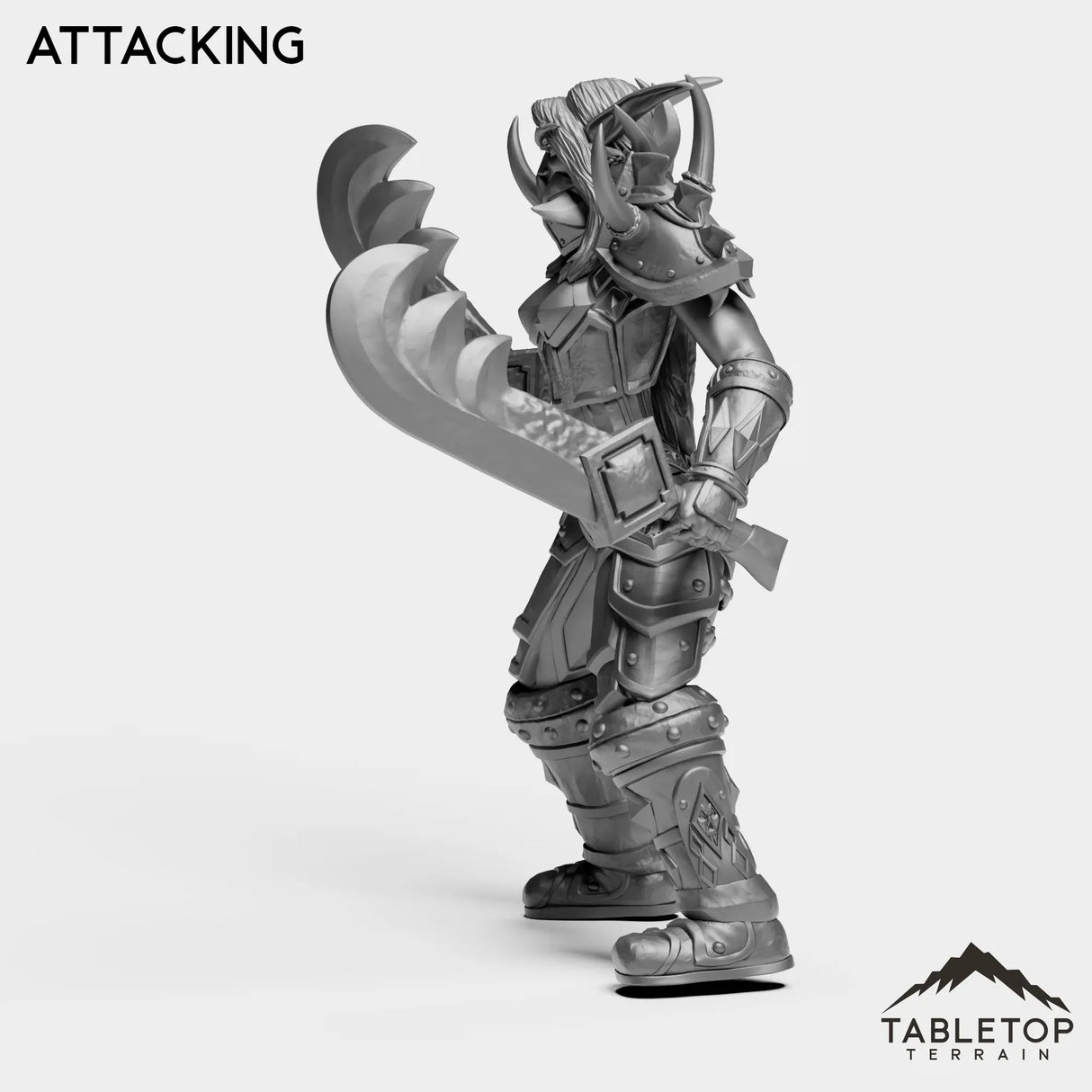 Tabletop Terrain Miniature Night Warrior Female Tier 1