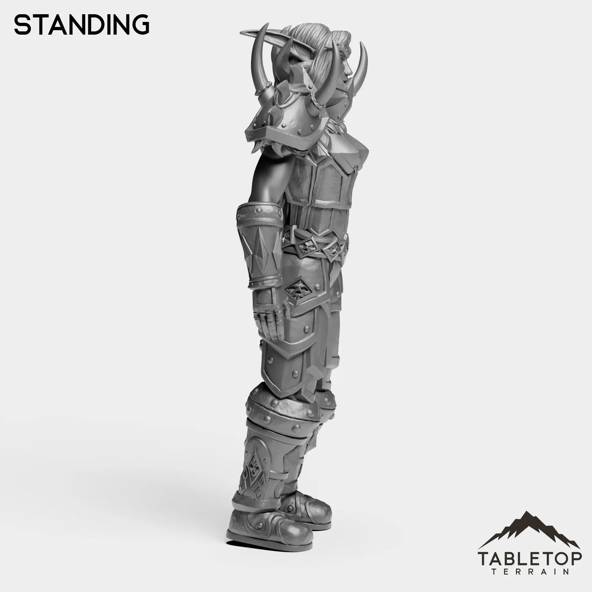 Tabletop Terrain Miniature Night Warrior Female Tier 1