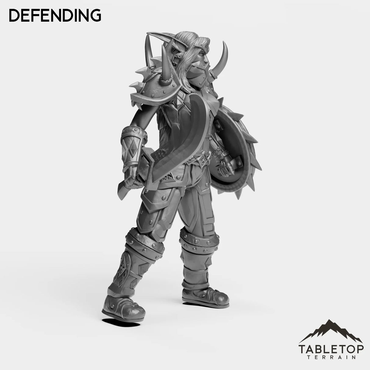 Tabletop Terrain Miniature Night Warrior Female Tier 1