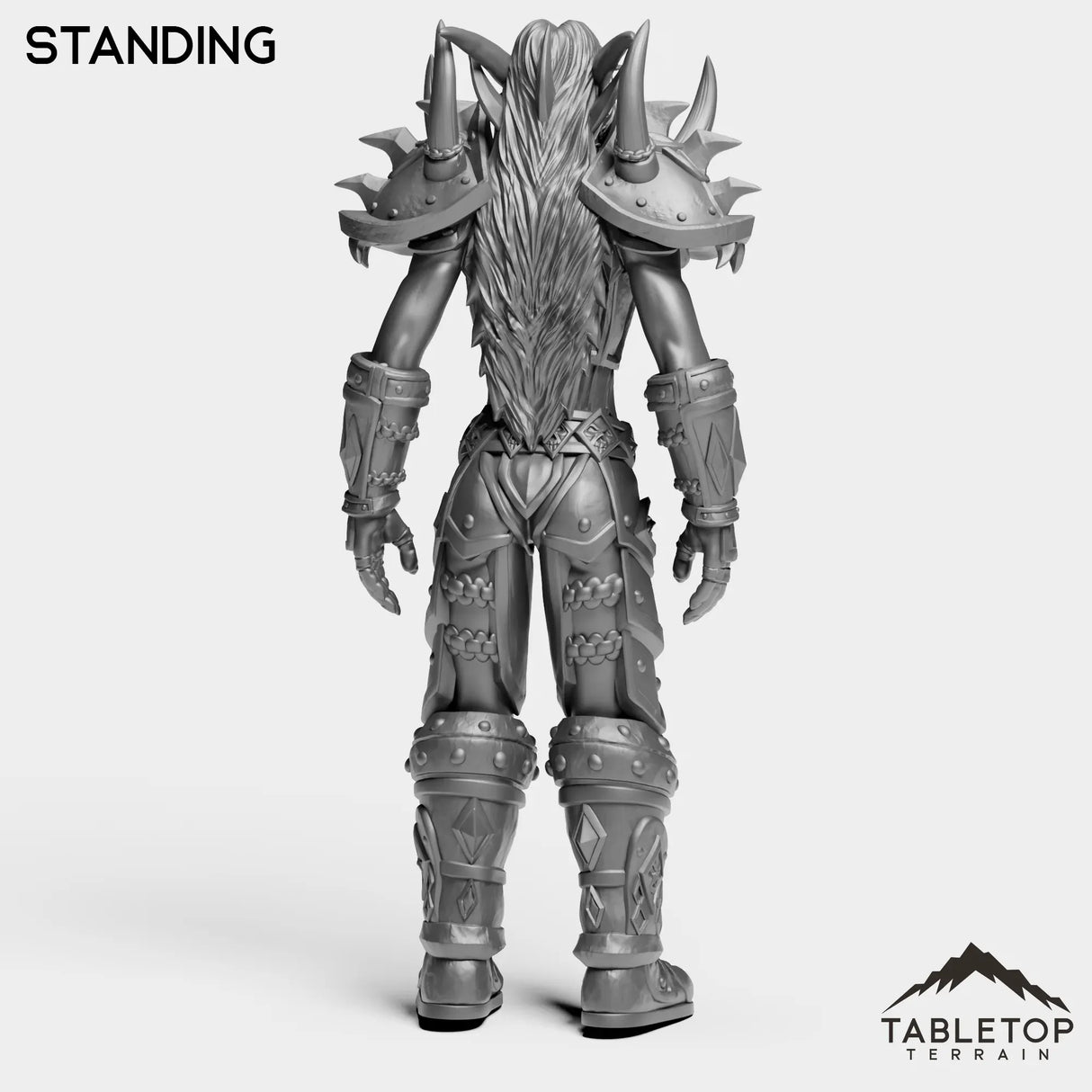Tabletop Terrain Miniature Night Warrior Female Tier 1