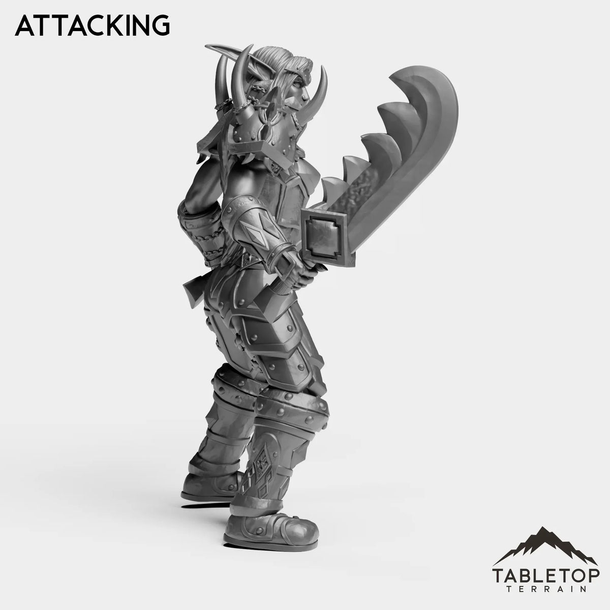 Tabletop Terrain Miniature Night Warrior Female Tier 1
