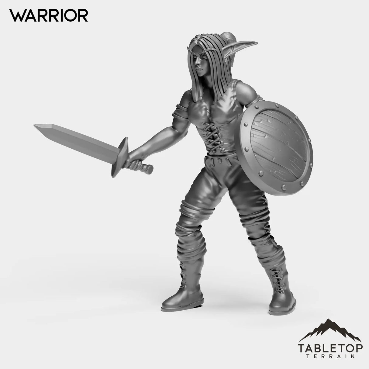 Tabletop Terrain Miniature Night Warrior Starter Female