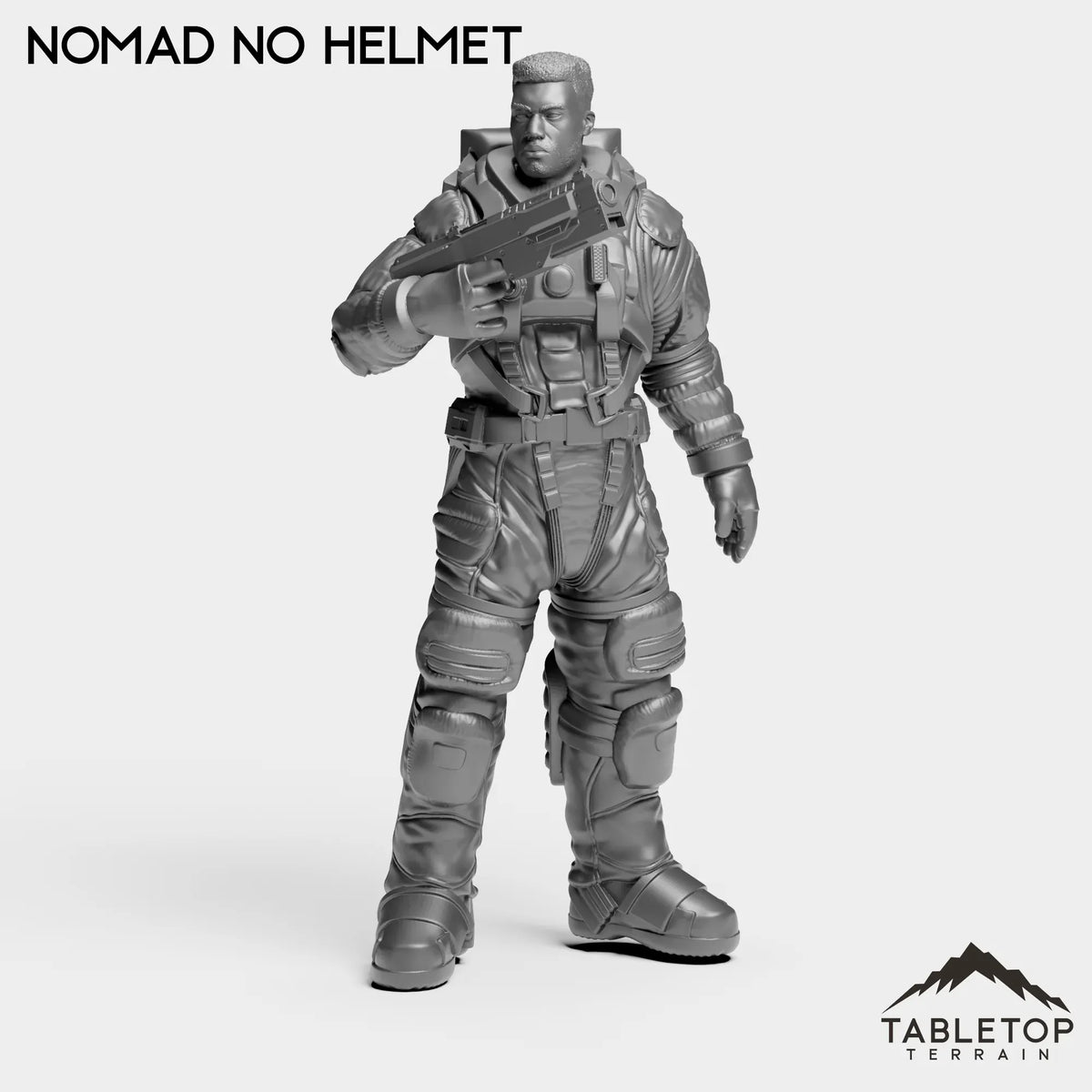 Tabletop Terrain Miniature Nomad No Helmet Nomad Spacewear