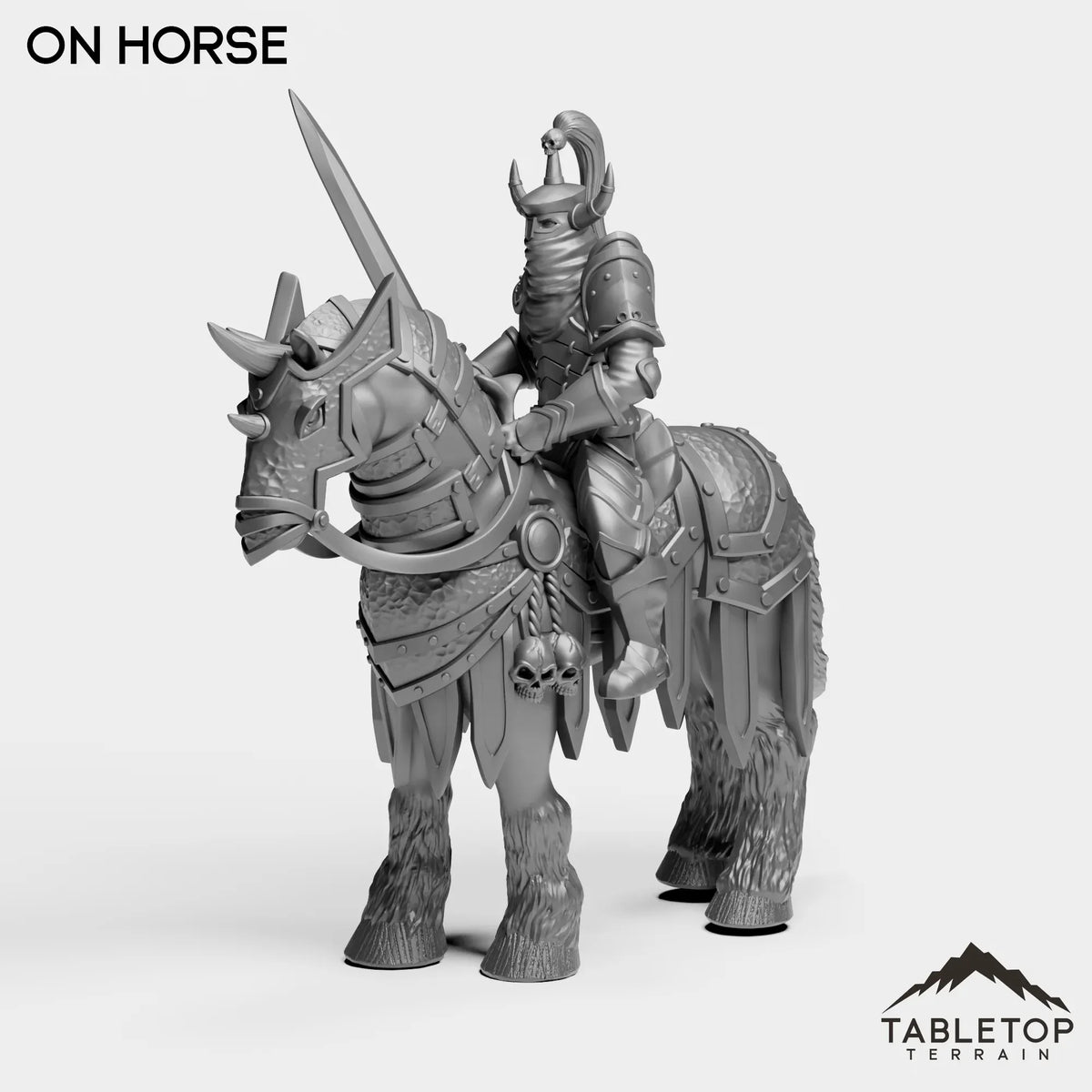 Tabletop Terrain Miniature On Horse Huntsman