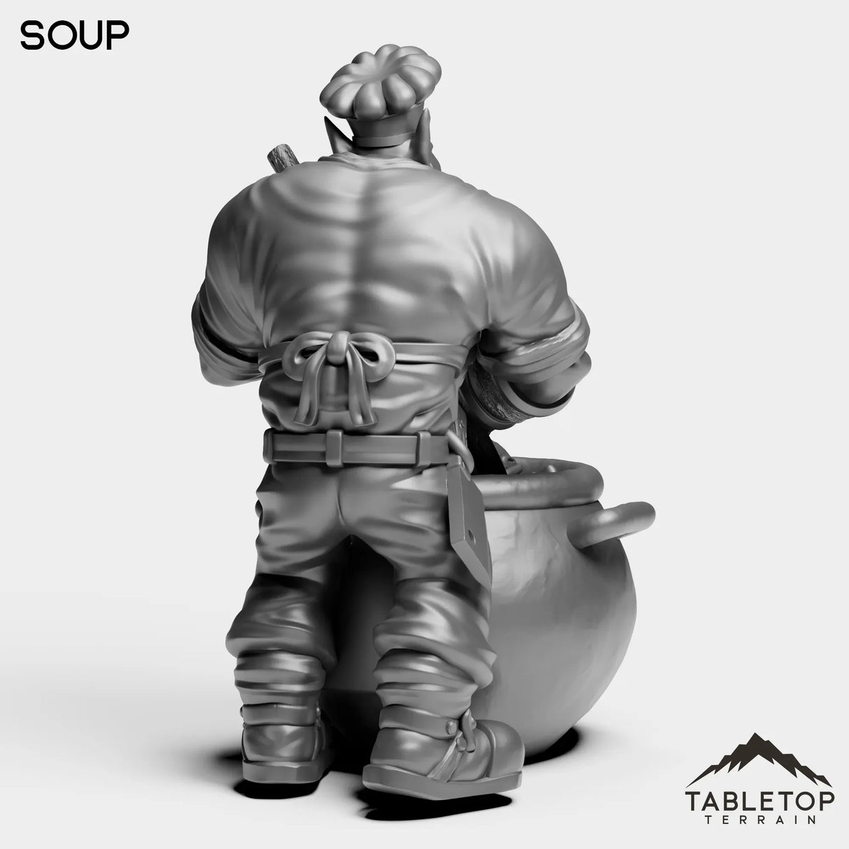 Tabletop Terrain Miniature Orc Chef