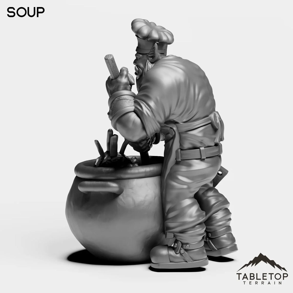 Tabletop Terrain Miniature Orc Chef
