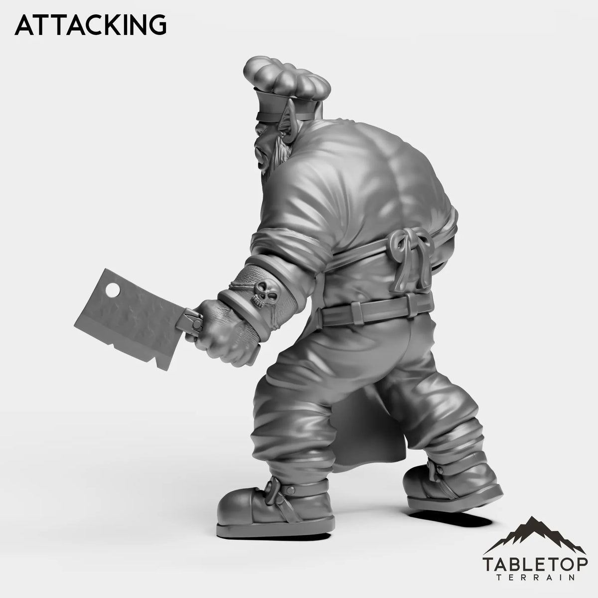 Tabletop Terrain Miniature Orc Chef