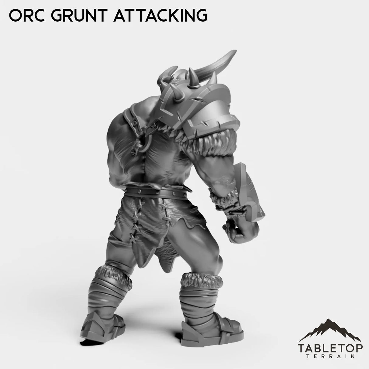 Tabletop Terrain Miniature Orc Grunt