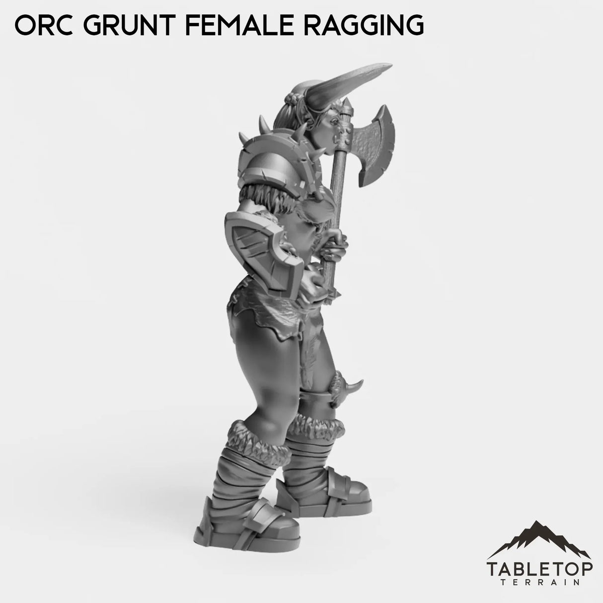 Tabletop Terrain Miniature Orc Grunt Female