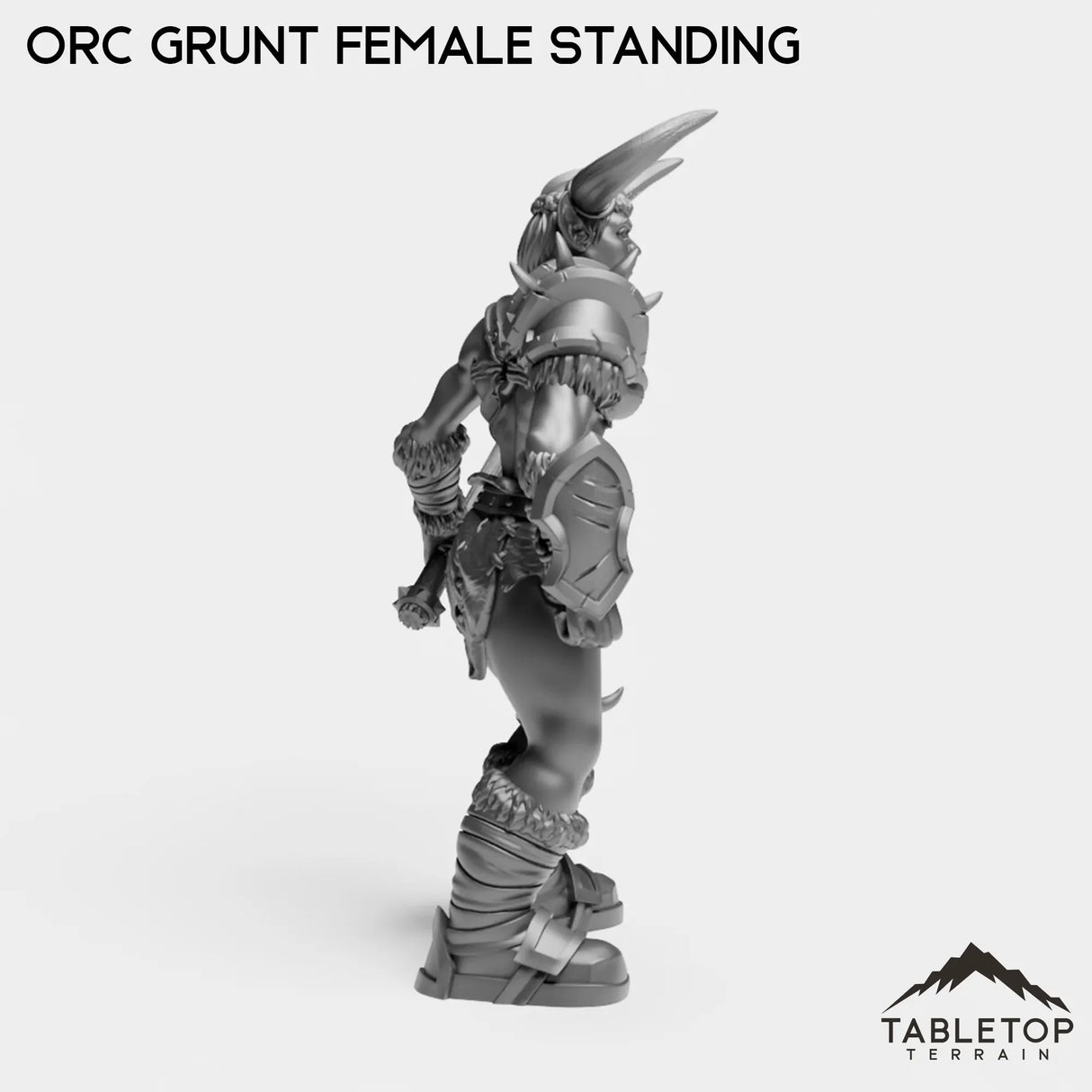 Tabletop Terrain Miniature Orc Grunt Female