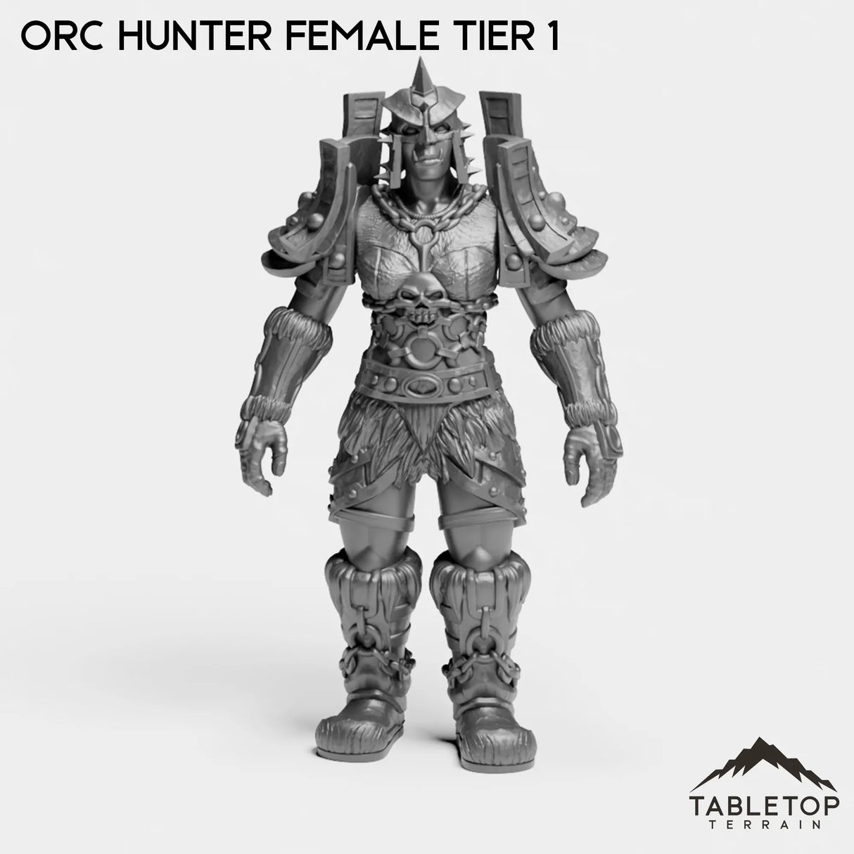 Tabletop Terrain Miniature Orc Hunter Female Tier 1 Orc Hunter Female Tier 1