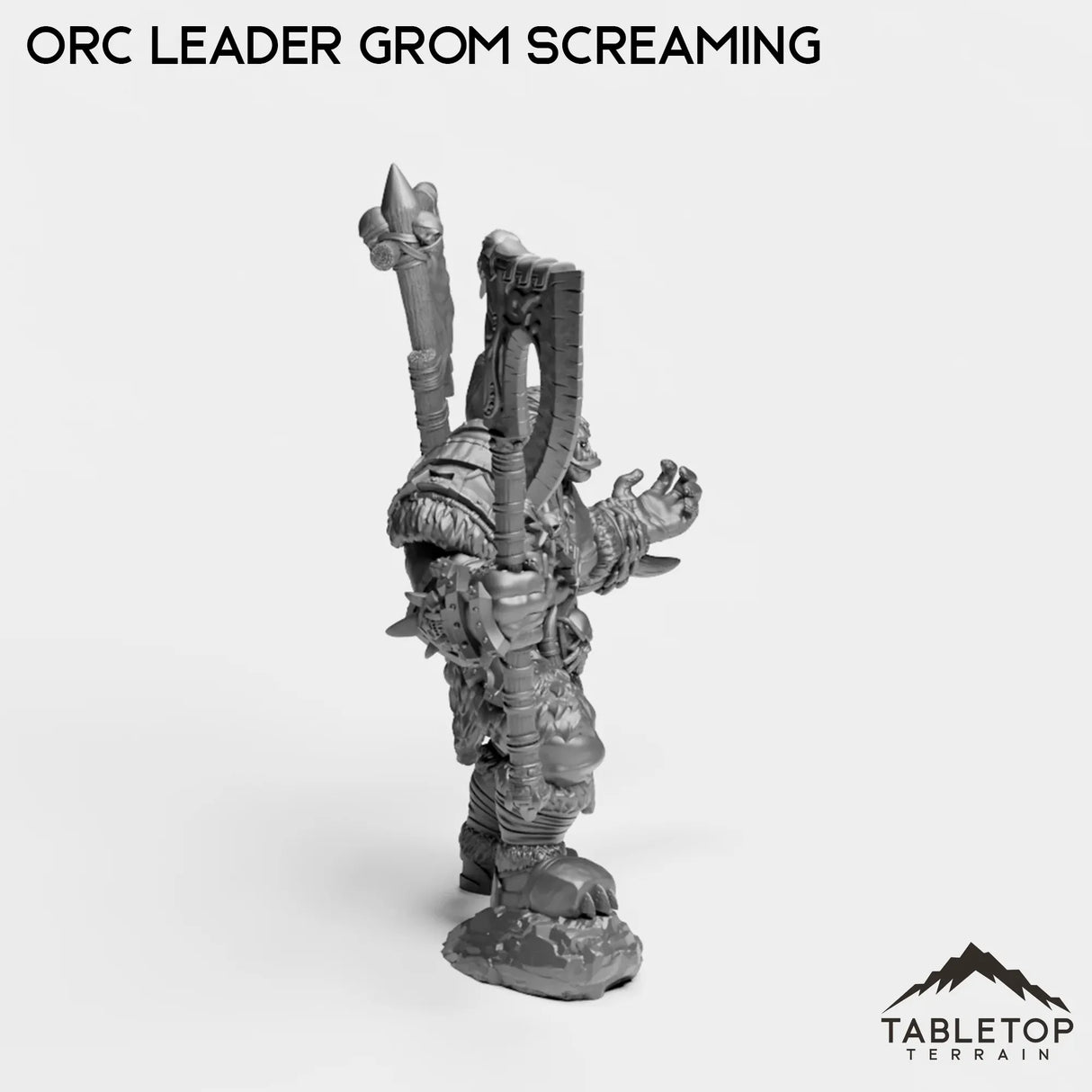 Tabletop Terrain Miniature Orc Leader Grom