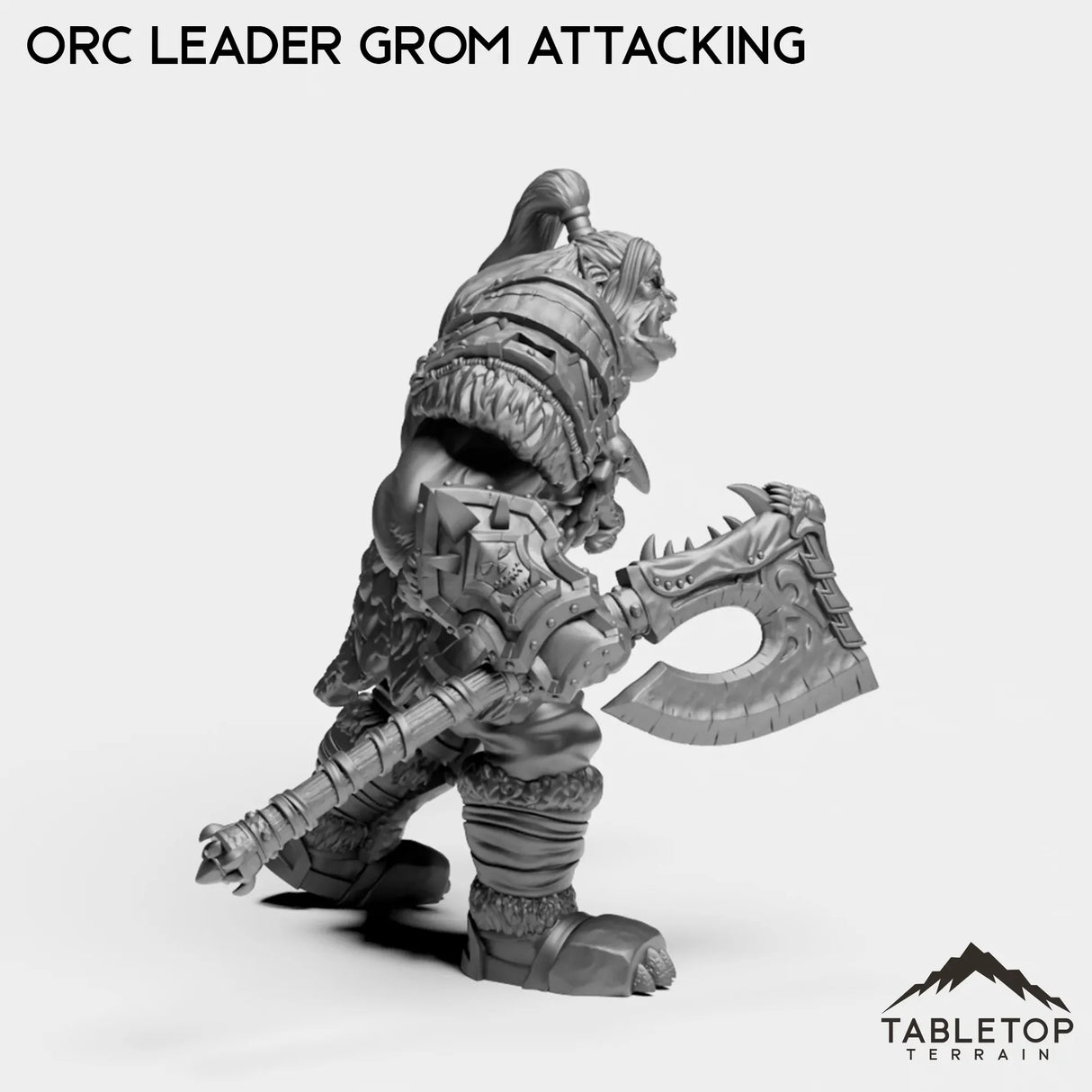 Tabletop Terrain Miniature Orc Leader Grom