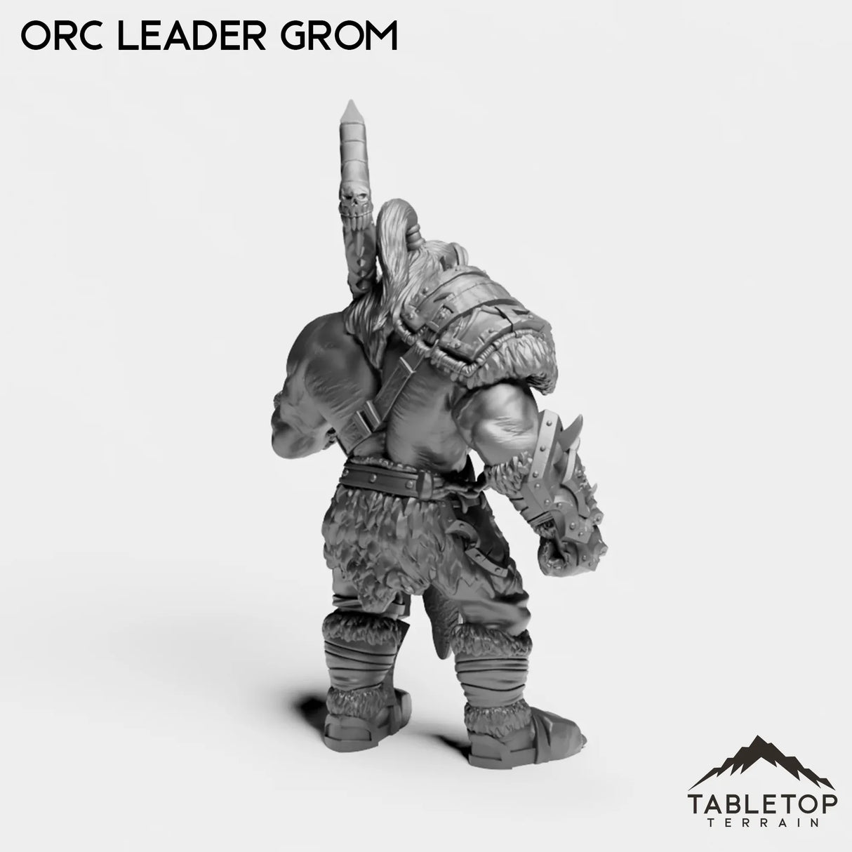 Tabletop Terrain Miniature Orc Leader Grom