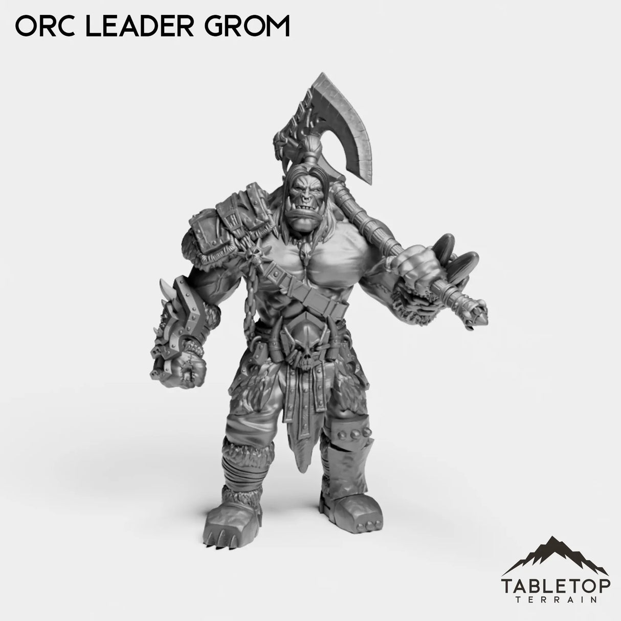 Tabletop Terrain Miniature Orc Leader Grom Orc Leader Grom